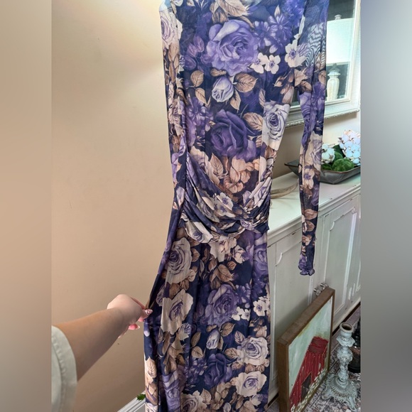 Free people purple floral maxi dress - Picture 3 of 4